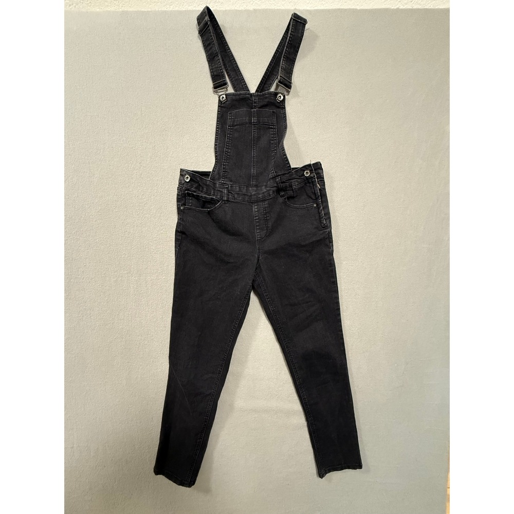 Dollhouse Black Grunge 90s‎ Y2K Rocker Punk Overalls Pants Junior 11 30x27